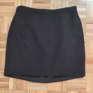 J. Crew Pencil Mini Skirt 100% Wool Size 8
